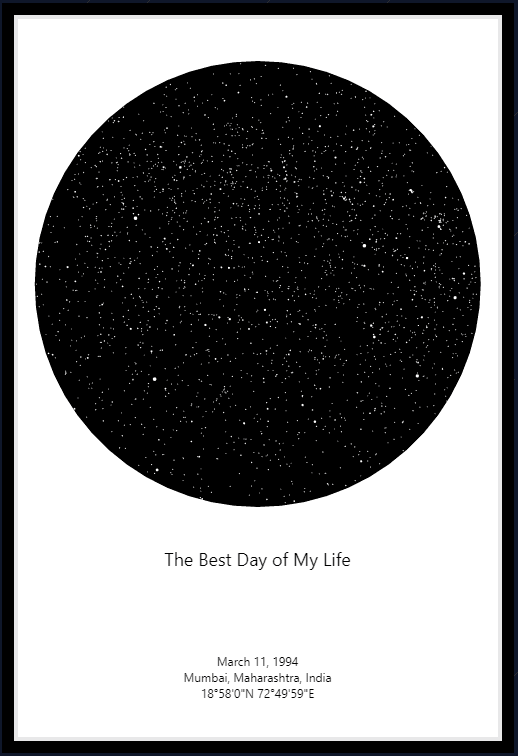 Starmap frame